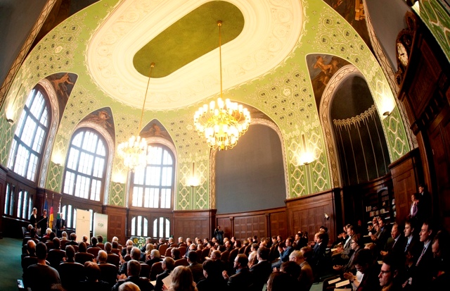 7.2.2011, Festliche Präsentation des Codex diplomaticus Saxoniae in der Sächsischen Staatskanzlei; Foto: Robert Michael