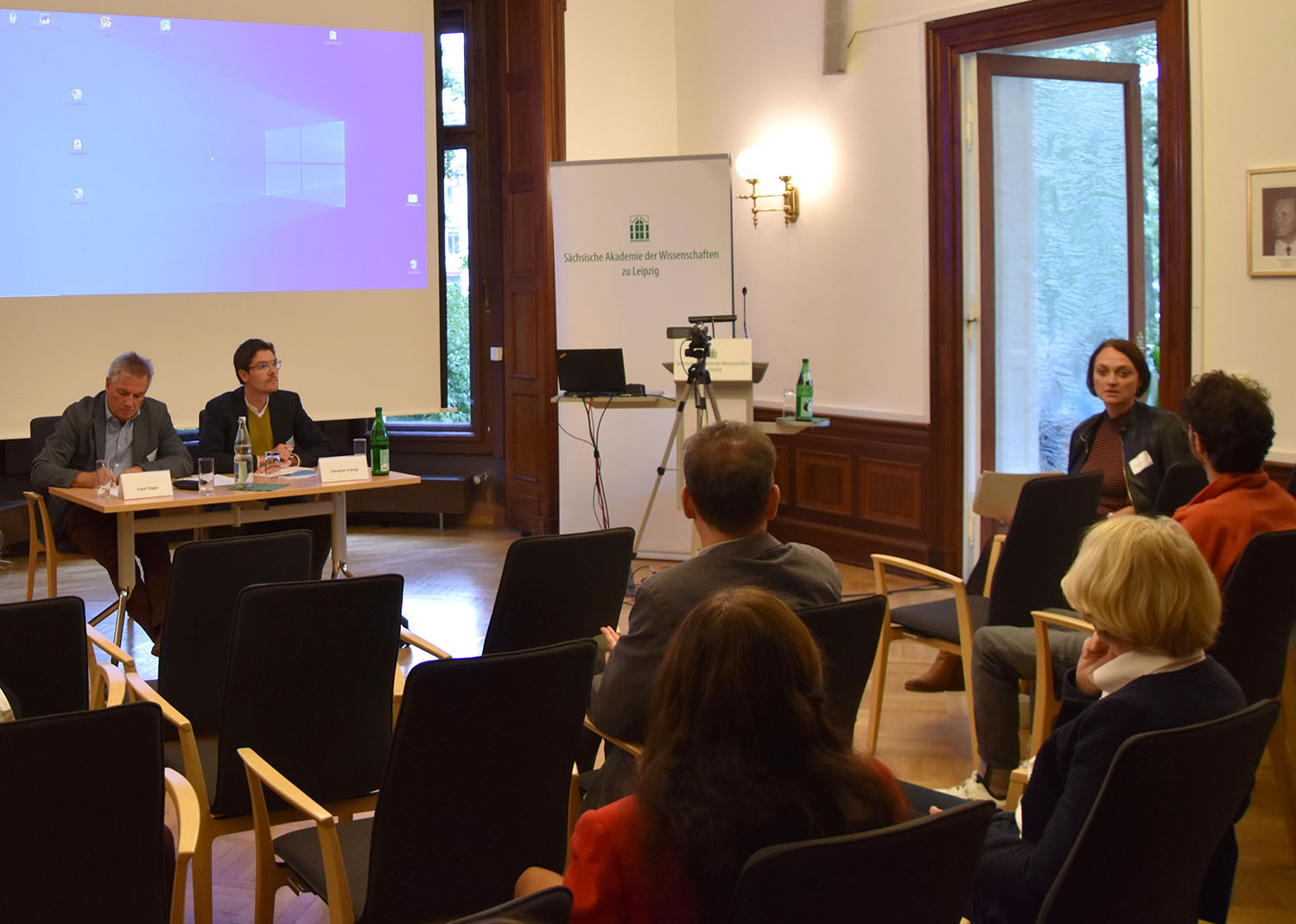 Bei den beiden Fachforen im Anschluss an die Vorträge tauschten sich Teilnehmerinnen und Teilnehmer aus. Dieses moderierten Sebastian Krätzig und Frank Thäger. Foto: Birgit Pfeiffer (SAW)