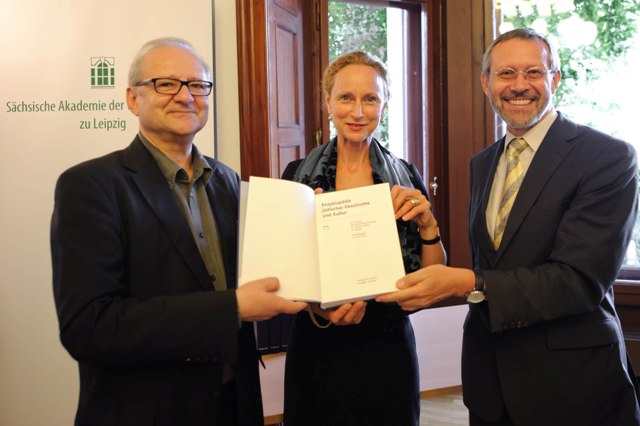 Prof. Dr. Dan Diner, Prof. Dr. Dr. Sabine Freifrau von Schorlemer, Prof. Dr. Pirmin Stekeler-Weithofer, Foto: Dirk Brzoska