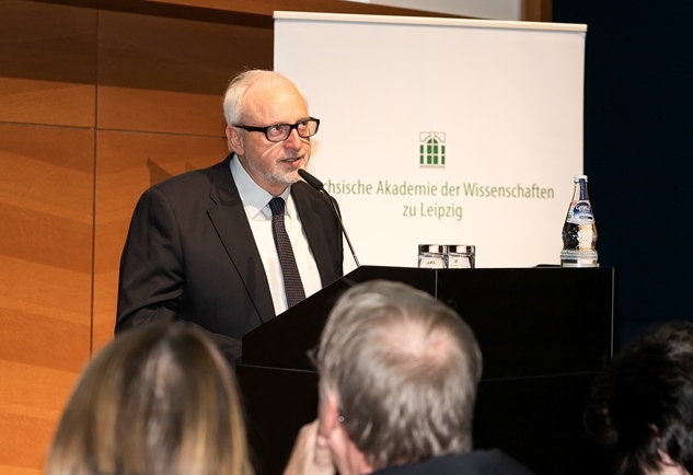 Laudatio von Prof. Dr. Wolfgang Huschner zur Verleihung des Promotions-Preises für Geschichte, Foto: Swen Reichhold